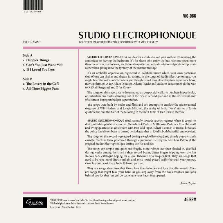 STUDIO ELECTROPHONIQUE - Happier Things EP - Album Cover - Artwork by Pascal Blua - 2021