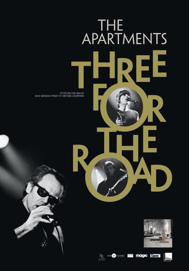 THE APARTMENTS - Three for the Road - Poster Tour - Artwork by Pascal Blua - 2016