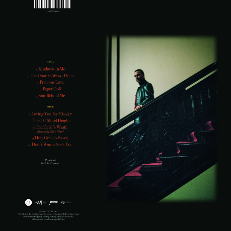James Eleganz - Hotel Augusta - Album Back Cover - Pascal Blua - 2022