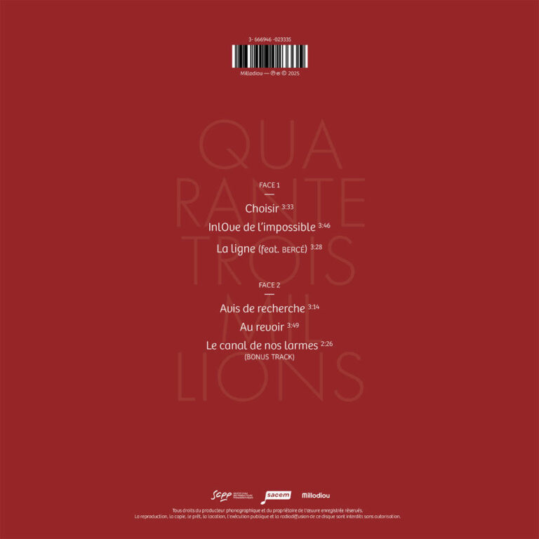 JANSI "Quarante Trois Millions" - EP Artwork by Pascal Blua - 2026